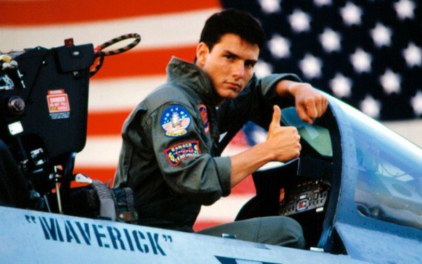 Tom Cruise em Top Gun - Imaginação Fértil