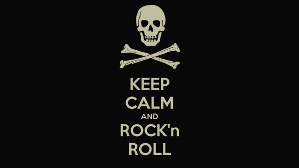 Keep calm and rock and roll - Imaginação Fértil