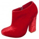 ankle boot vermelha